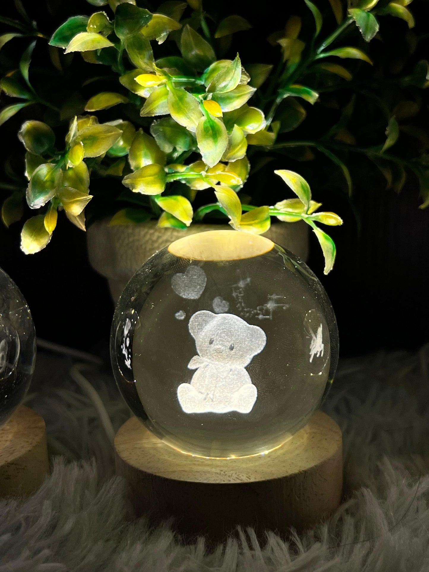 3D Crystal Ball LED Night Light